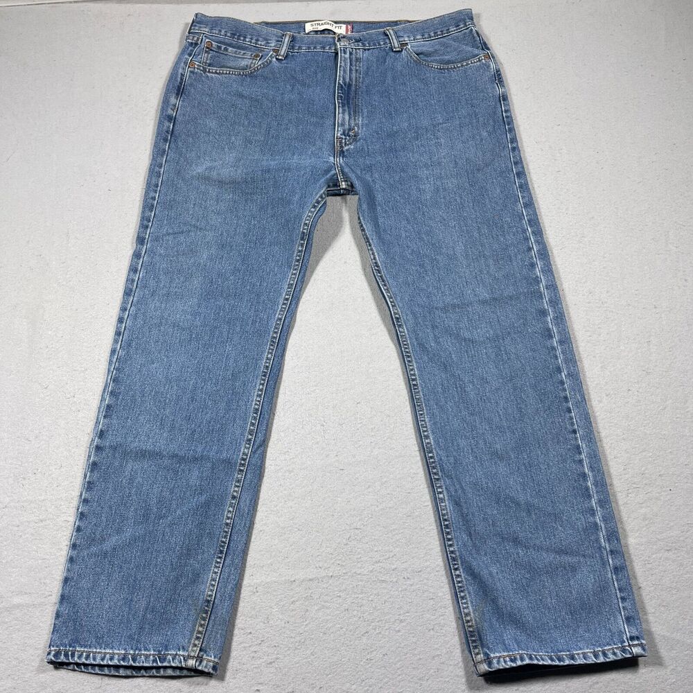 Vintage Levis 505 Straight Fit‎ Jeans Men 40x32 Blue Denim Workwear Y2K Casual